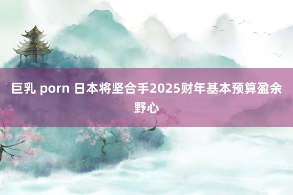 巨乳 porn 日本将坚合手2025财年基本预算盈余野心