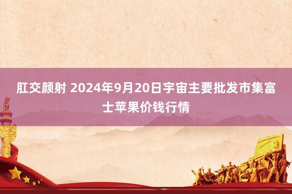 肛交颜射 2024年9月20日宇宙主要批发市集富士苹果价钱行情