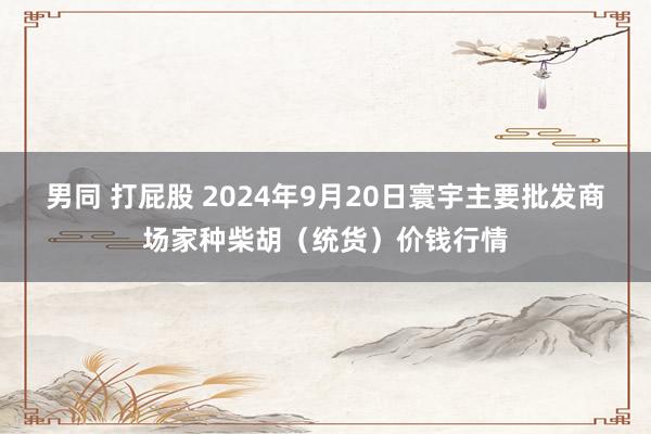 男同 打屁股 2024年9月20日寰宇主要批发商场家种柴胡（统货）价钱行情