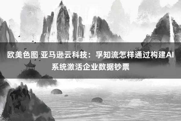 欧美色图 亚马逊云科技：孚知流怎样通过构建AI系统激活企业数据钞票