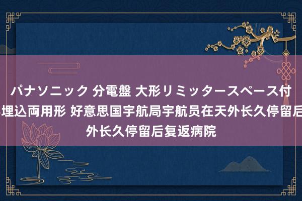 パナソニック 分電盤 大形リミッタースペース付 露出・半埋込両用形 好意思国宇航局宇航员在天外长久停留后复返病院