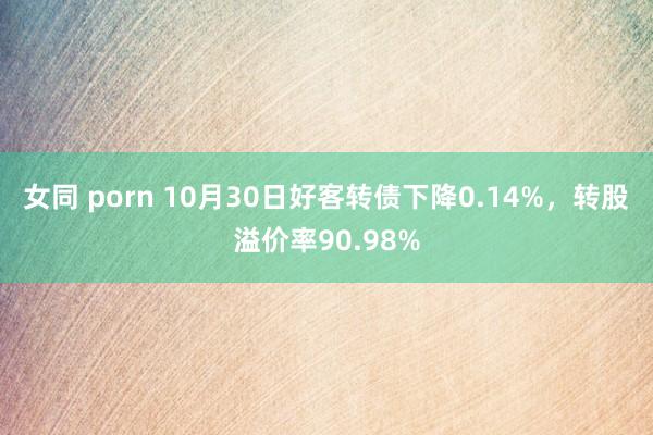 女同 porn 10月30日好客转债下降0.14%，转股溢价率90.98%