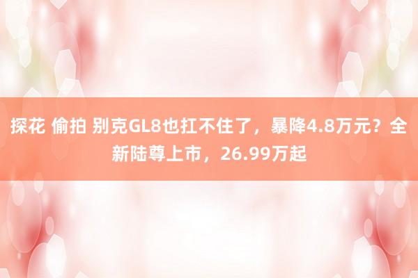 探花 偷拍 别克GL8也扛不住了，暴降4.8万元？全新陆尊上市，26.99万起