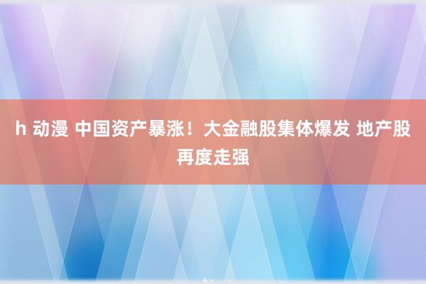 h 动漫 中国资产暴涨！大金融股集体爆发 地产股再度走强