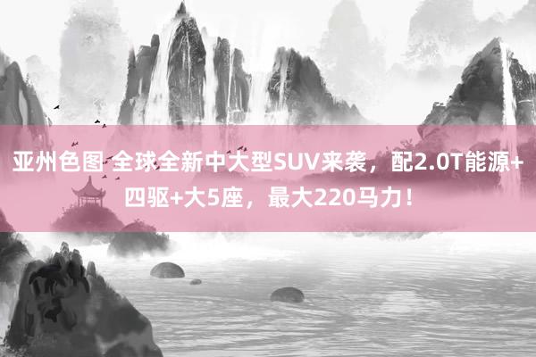 亚州色图 全球全新中大型SUV来袭，配2.0T能源+四驱+大5座，最大220马力！